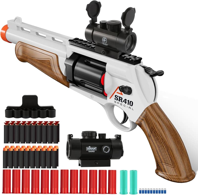 Outdoor Foam Blaster Shotgun Toy for Boys Age 8+ - Birthday Gift