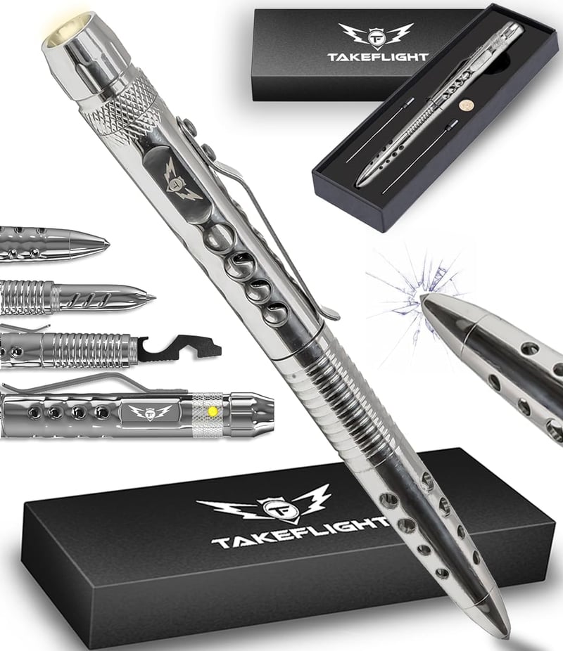 Tactical Pen with Flashlight & Multi-Tool Gift Set for Adventurers
