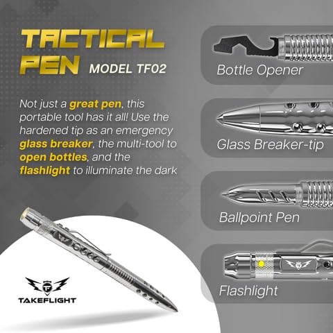 Tactical Pen with Flashlight & Multi-Tool Gift Set for Adventurers