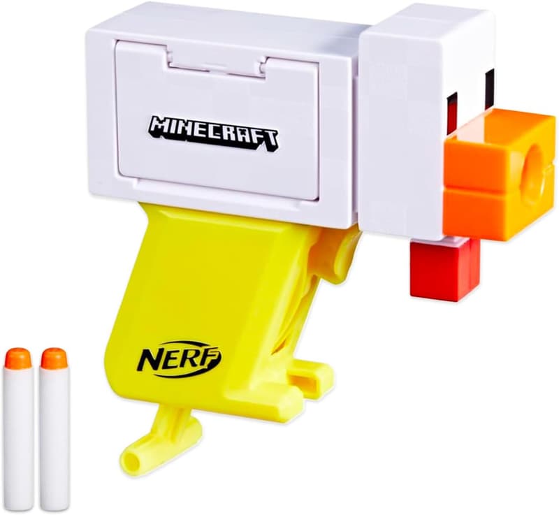 Minecraft Outdoor Blaster Set for Kids - 2 Nerf Toys Bundle