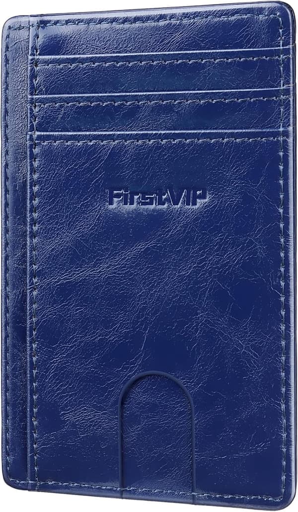RFID Blocking Slim Leather Wallet | Credit Card Holder for All