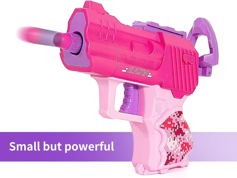 Kids Pink Tactical Blaster Vest Kit for Nerf Rebelle