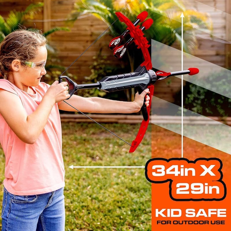 NERF Rip Rocket Bow & Arrow Set - Foam Blaster for Indoor/Outdoor Play