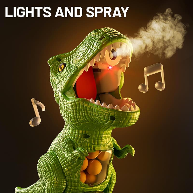 Interactive Dinosaur Shooting Toy Set for Kids Ages 3-8