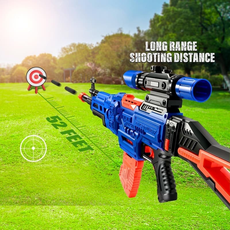 Kids' Tactical Sniper Rifle Toy Set with Scope & Vest