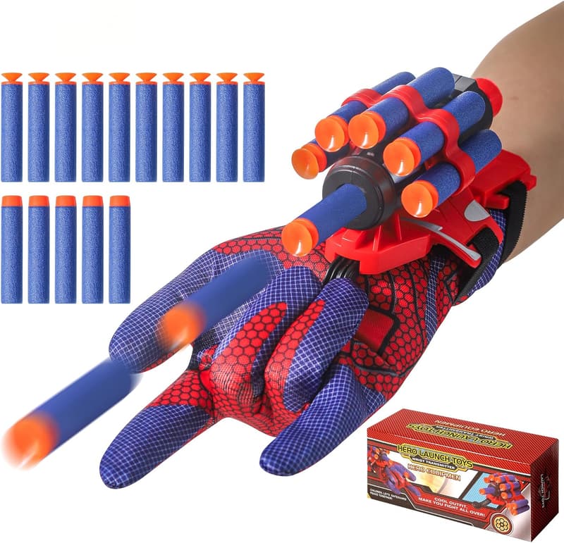 Children's Foam Blasters with Gloves - Role-Playing Toy for Ages 6+