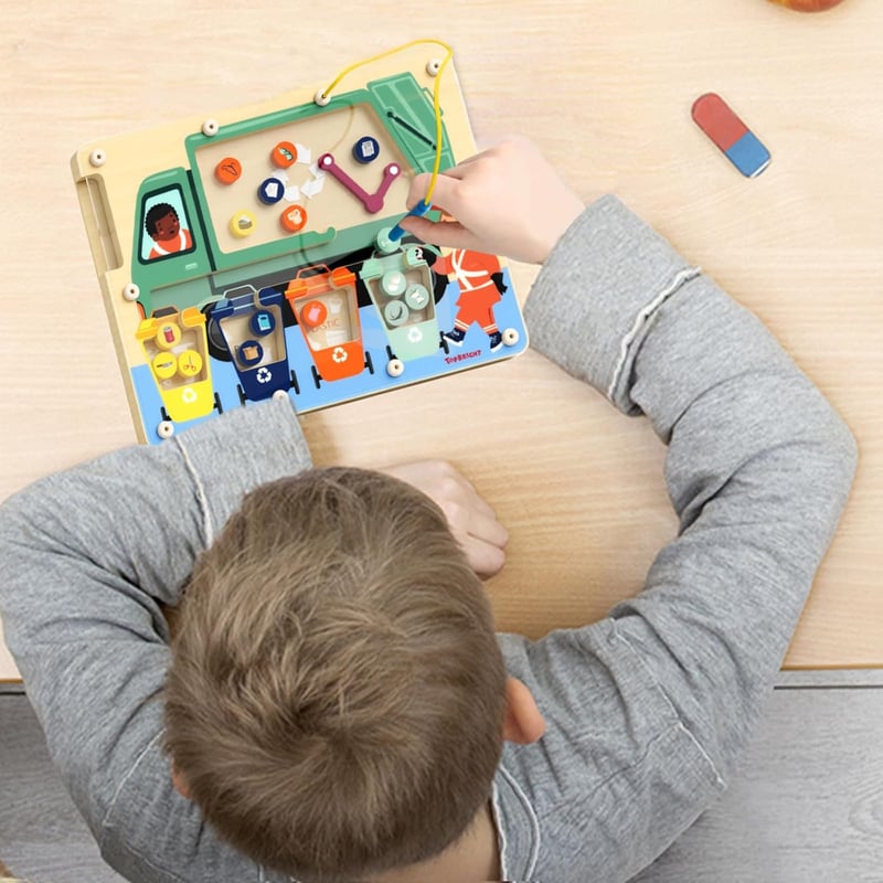 Montessori Magnetic Color Maze Sorting Game for Toddlers