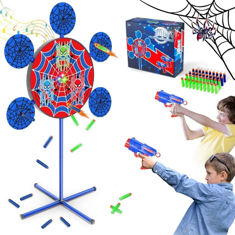 Nerf Gun Shooting Targets with 2 Toy Guns & 40 Foam Darts for Kids