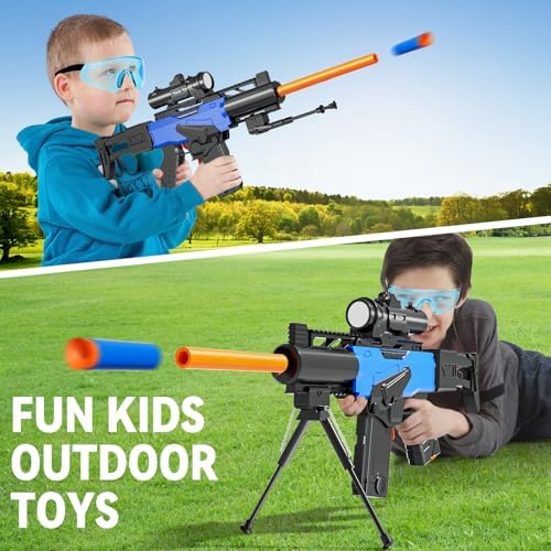 Tactical Sniper Rifle Toy Kit with Scope & 200 Bullets for Boys
