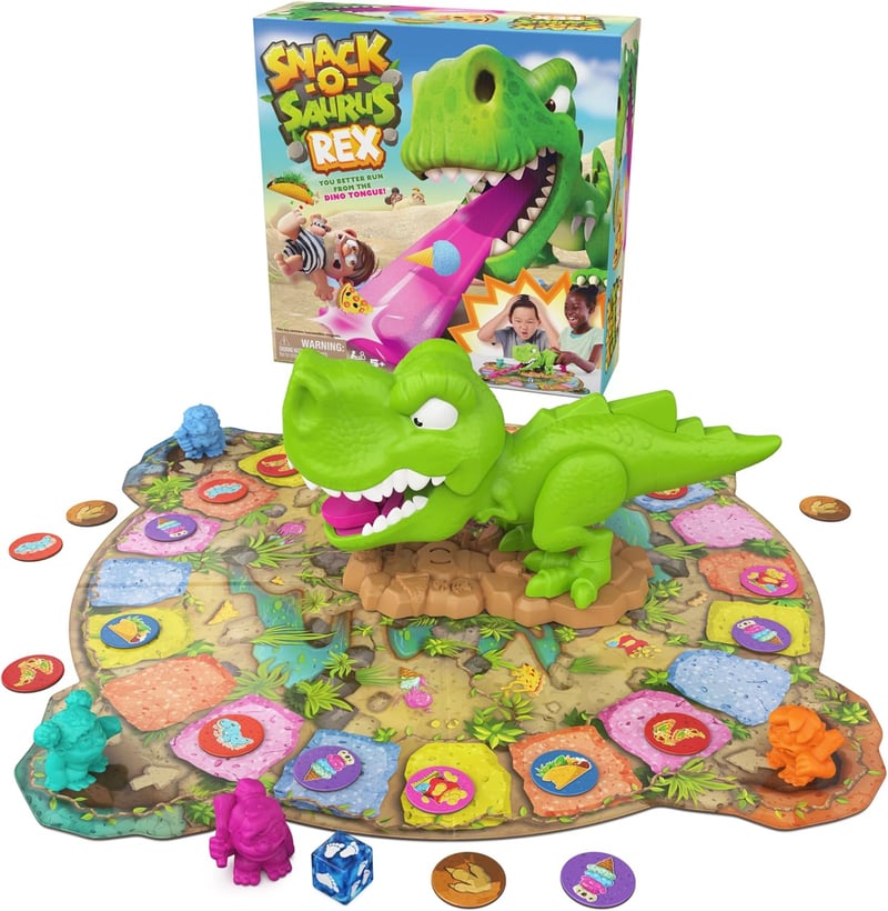 Interactive Dinosaur Toy for Kids - Snack-O-Saurus Rex Game