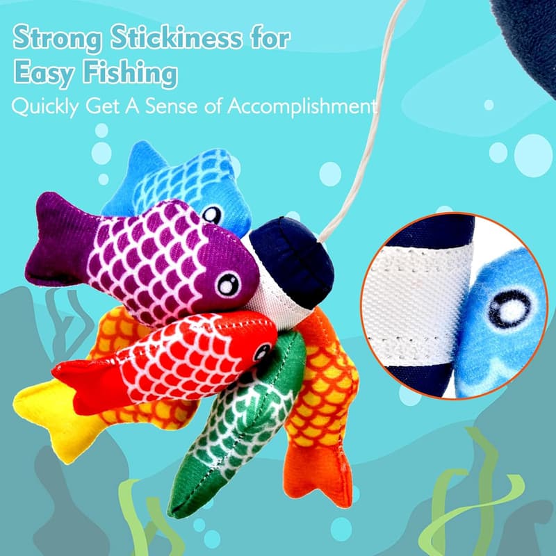 Cloth Fishing Game for 1-Year-Old Toddlers - Montessori Learning Toy