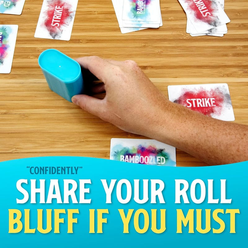 Bamboozled - Fun Bluffing Dice & Card Game for All Ages