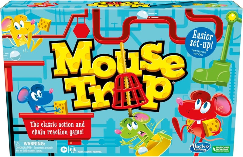 Kid's Board Game: Hasbro Mouse Trap - Family Fun for 2-4 Players