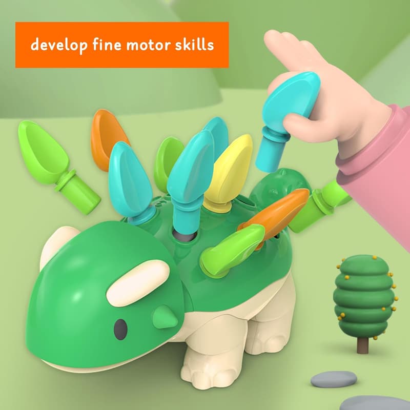 Montessori Dinosaur Learning Game for Toddlers Ages 1-4
