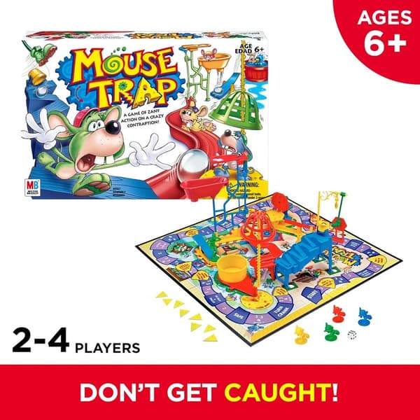Kids Board Game: Hasbro Mouse Trap for 2-4 Players