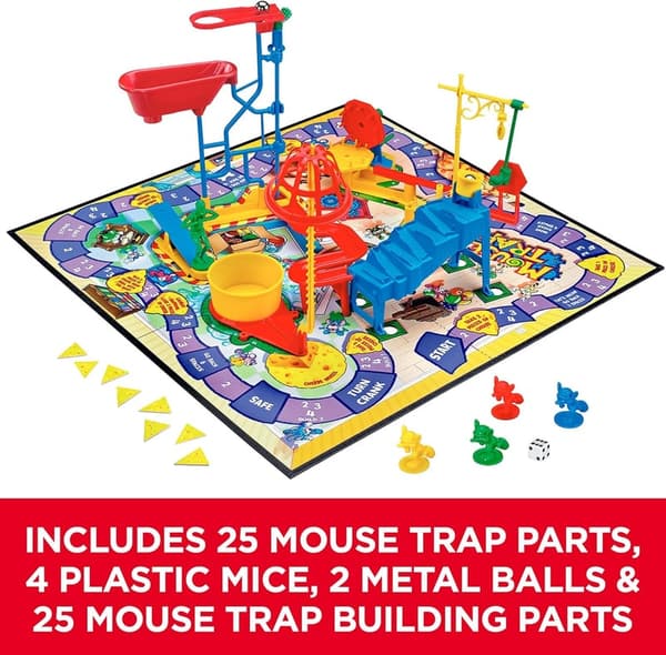 Kids Board Game: Hasbro Mouse Trap for 2-4 Players