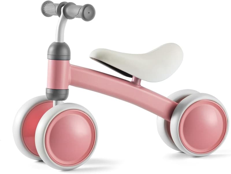 First Birthday Balance Bike for 1-Year-Olds, Pink