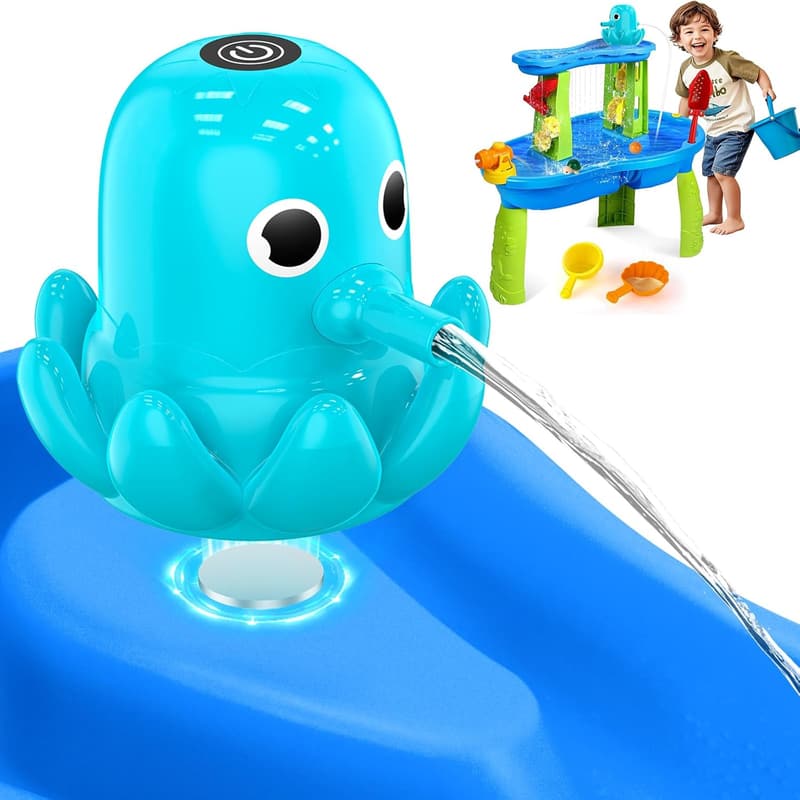 Cordless Rechargeable Water Pump with Magnetic Octopus for Kids