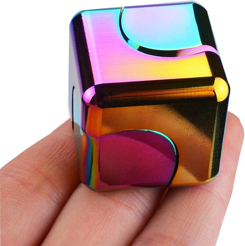 Easter Fidget Spinner Cube - Metal Sensory Toy for Teens