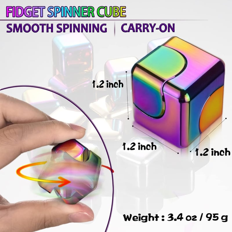 Easter Fidget Spinner Cube - Metal Sensory Toy for Teens