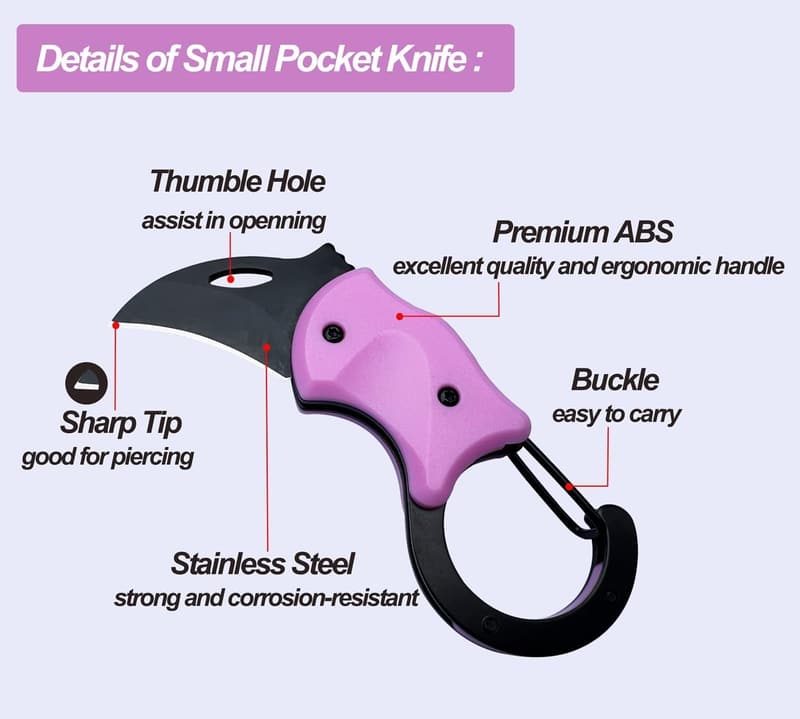 Mini Folding Keychain Knife with 1.34