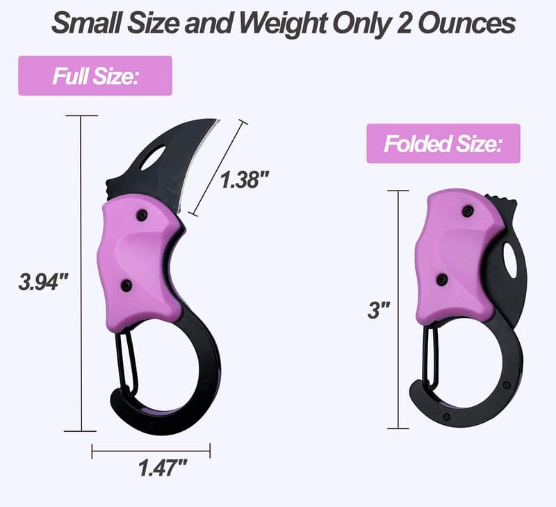 Mini Folding Keychain Knife with 1.34