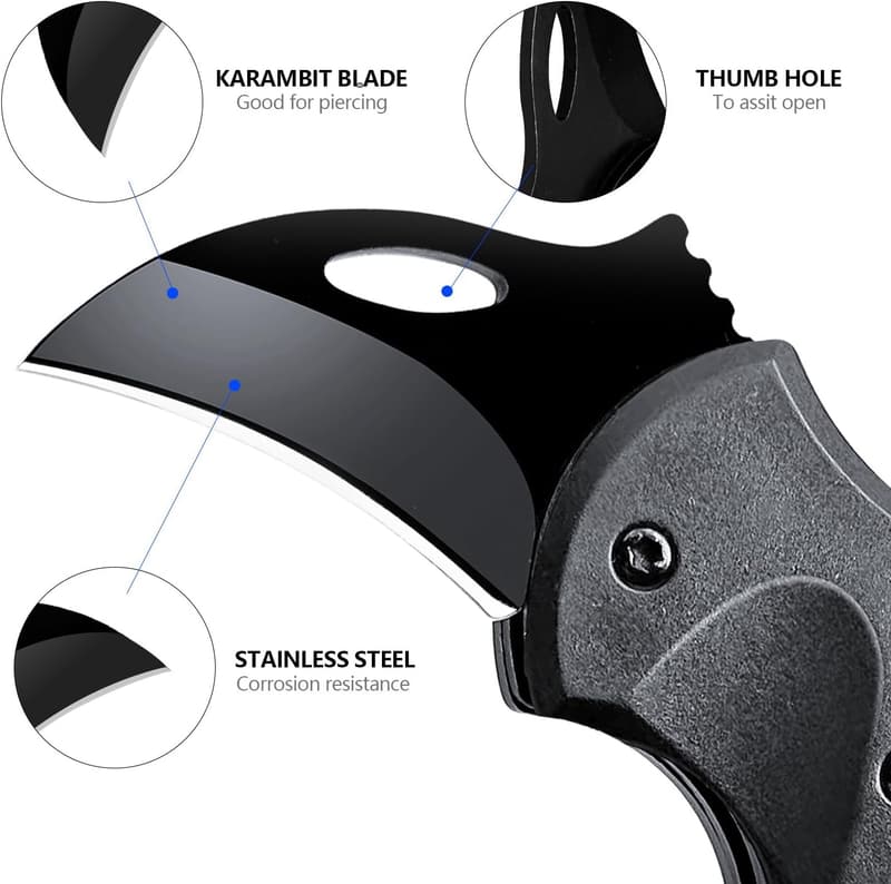 Mini Folding Pocket Knife for Men & Women - 1.34