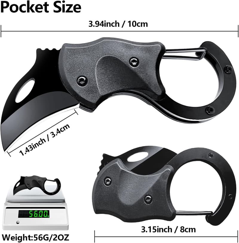 Mini Folding Pocket Knife for Men & Women - 1.34