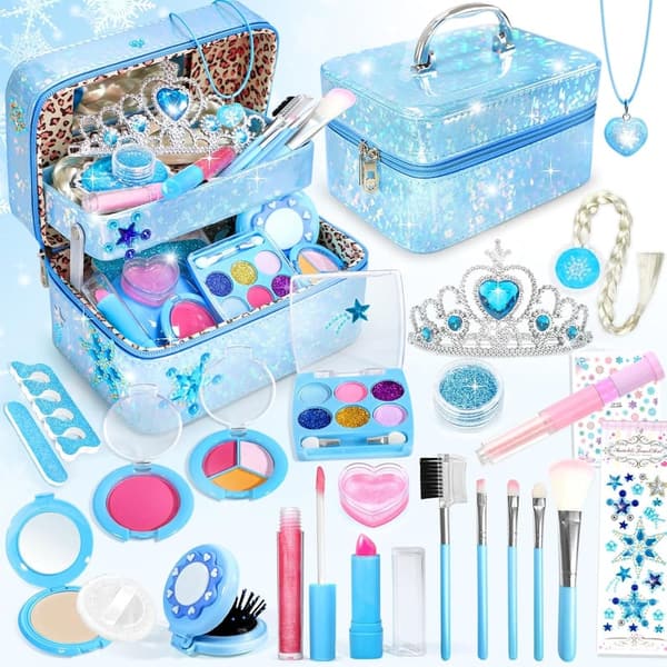 Frozen Makeup Kit for Kids - Washable Toy Makeup Set