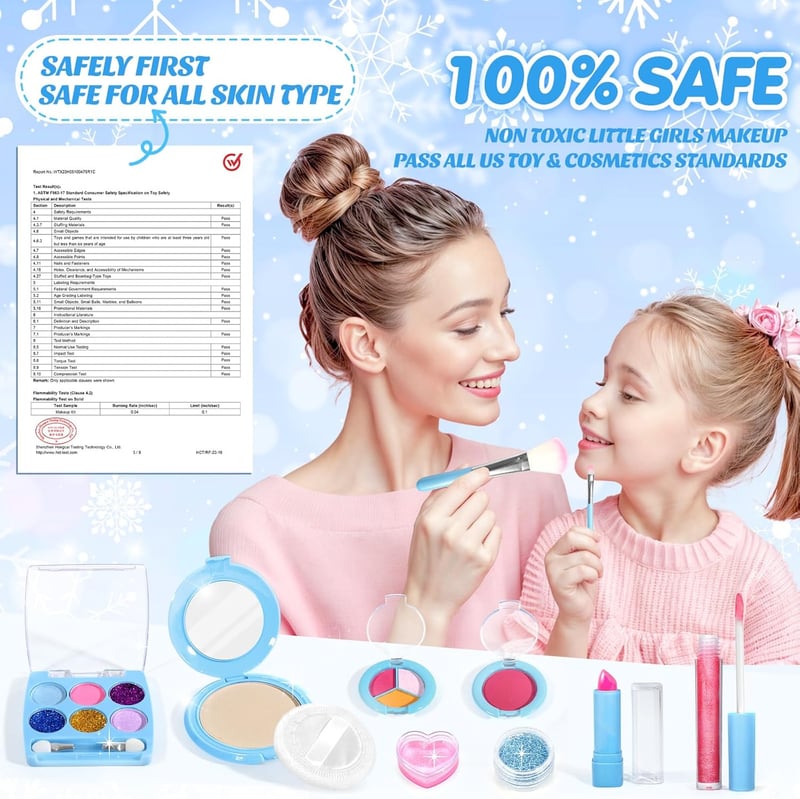 Frozen Makeup Kit for Kids - Washable Toy Makeup Set