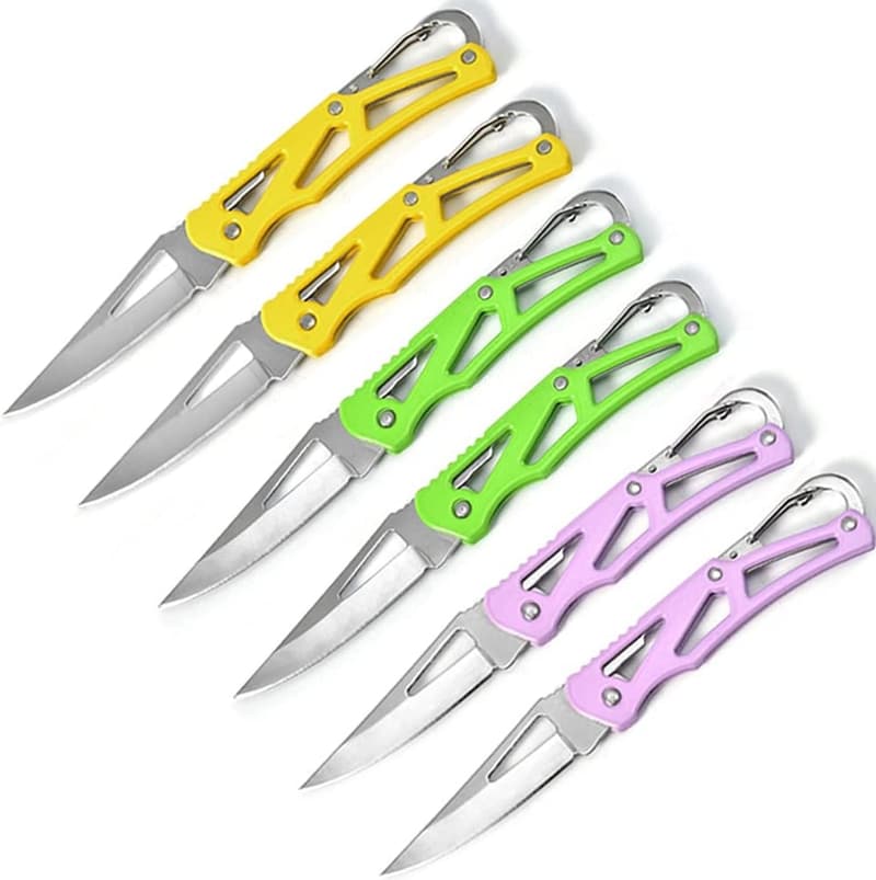 Outdoor Survival Pocket Knife Set - 6 盒, Stainless Steel