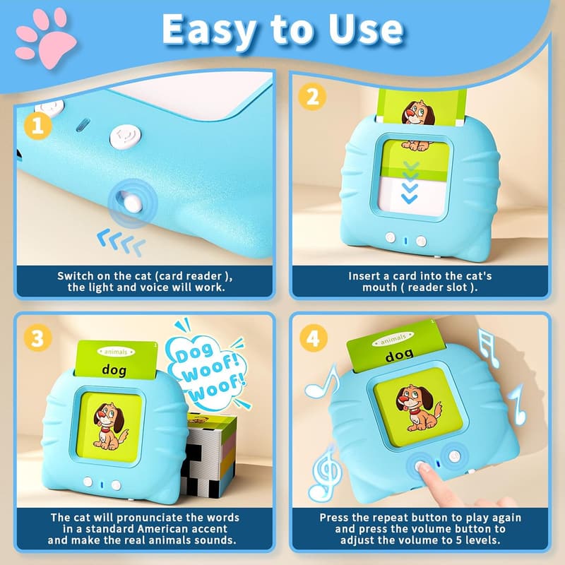 Educational Talking Flash Cards for Toddlers - 248 Sight Words