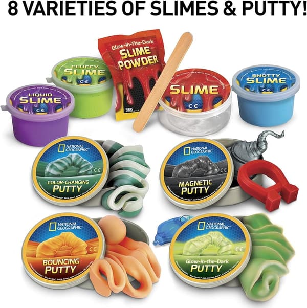 National Geographic Mega Slime & Putty Lab Kit for Kids