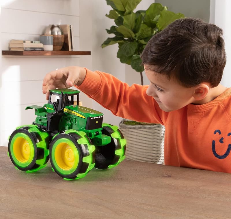 John Deere Monster Truck Toy with Motion-Activated Lights