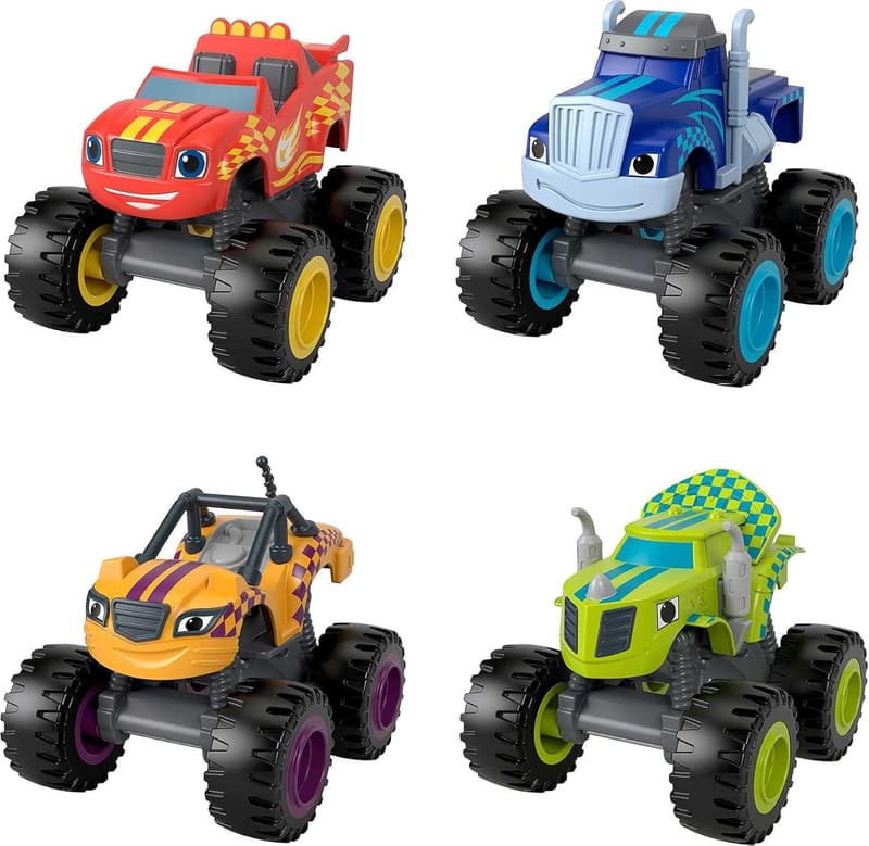 Blaze & The Monster Machines Die-Cast Vehicle 4-Pack for Kids