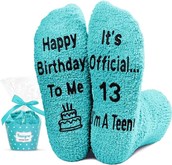 13th-18th Birthday Socks for Girls - Fun Gift Ideas