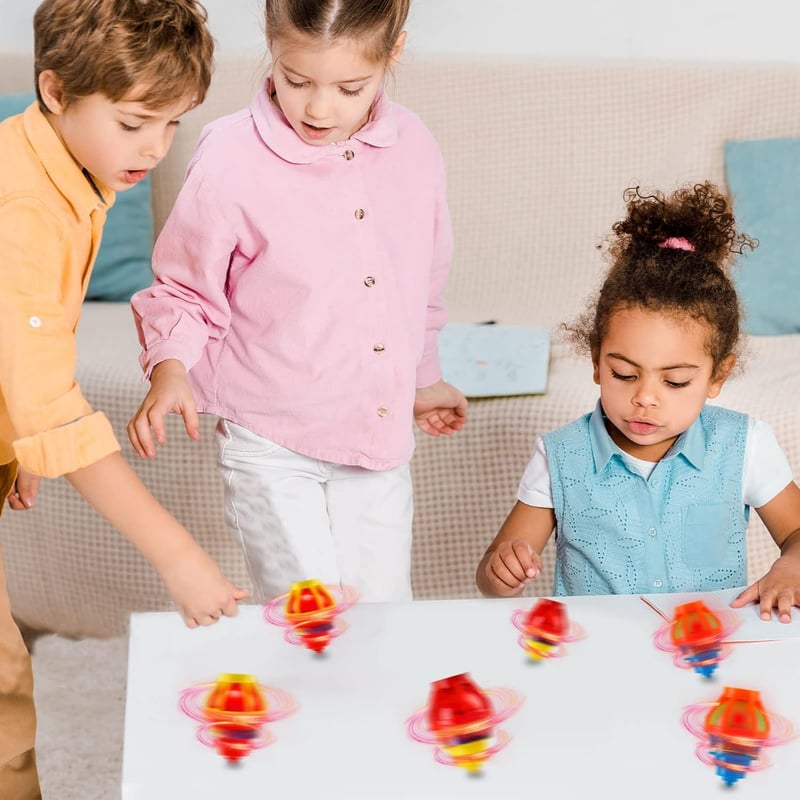 20PCS LED Light Up Spinning Tops for Kids' Party Favors