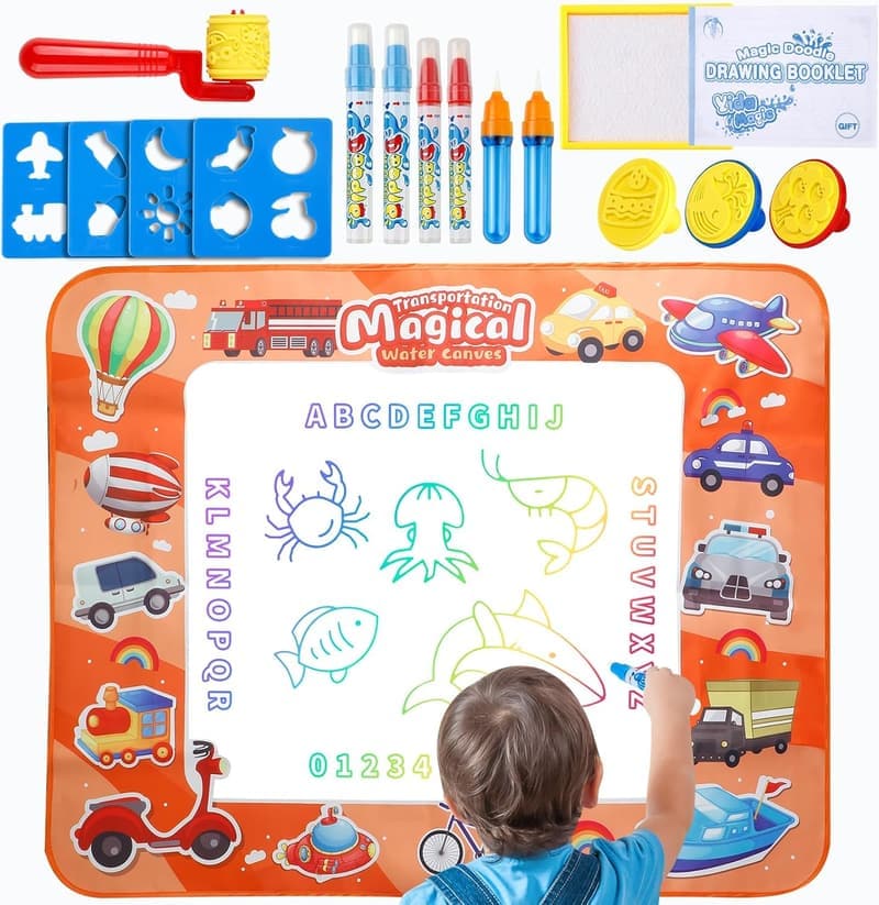 Toddler Doodle Mat for Ages 3+, Educational Painting Gift