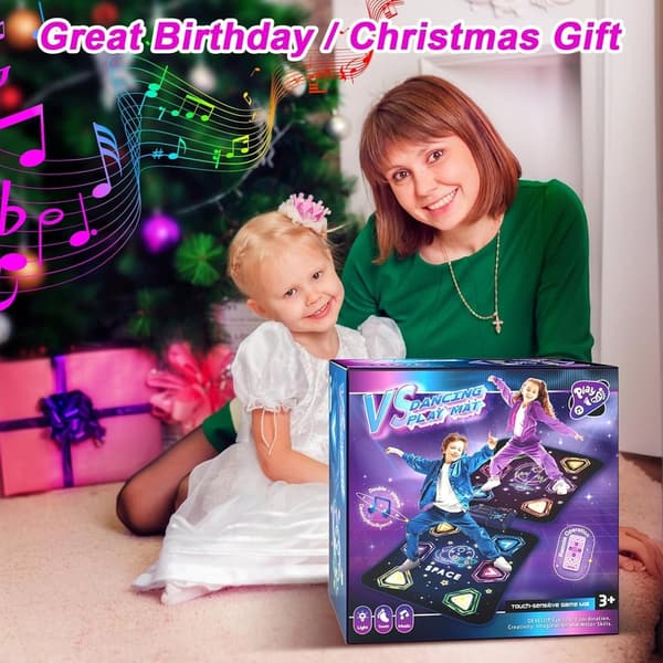 Bluetooth Dance Mat Game for Kids with Lights & 5 Modes