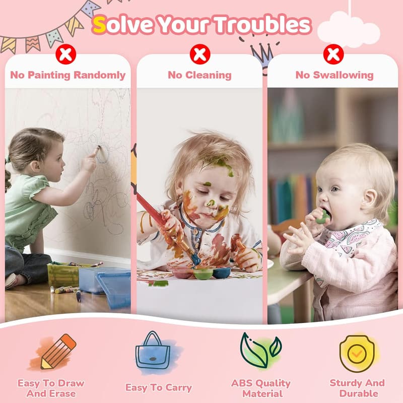 Toddler Magnetic Drawing Board - Educational Gift for Ages 1-3
