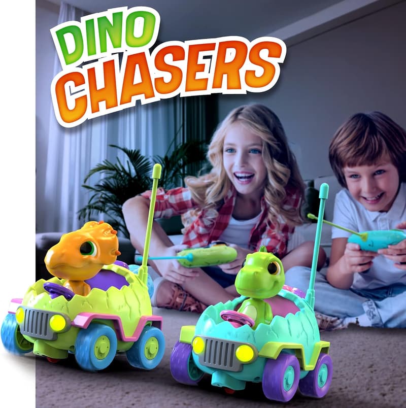 Dinosaur Remote Control Car Set - Rechargeable Kids' Birthday Gift