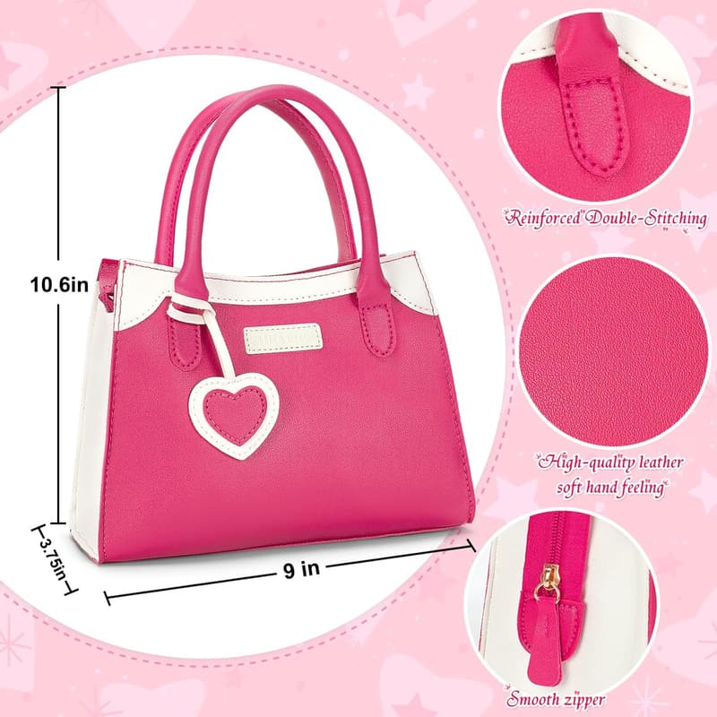 Princess Play Purse with Accessories for Toddlers Ages 3-8