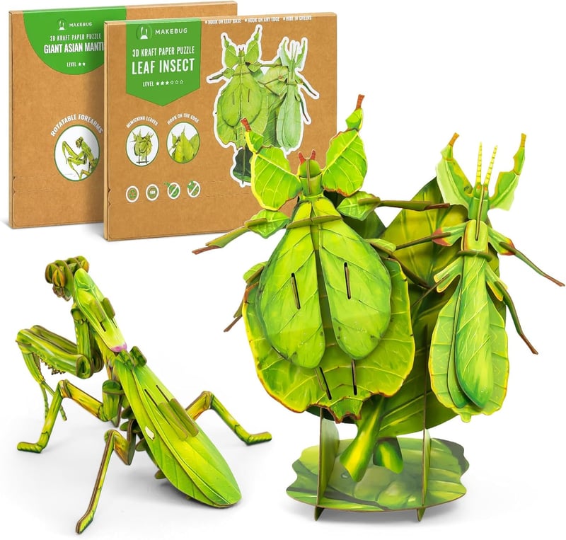 Eco-Friendly 3D Paper Puzzles for Kids' Birthdays 7+