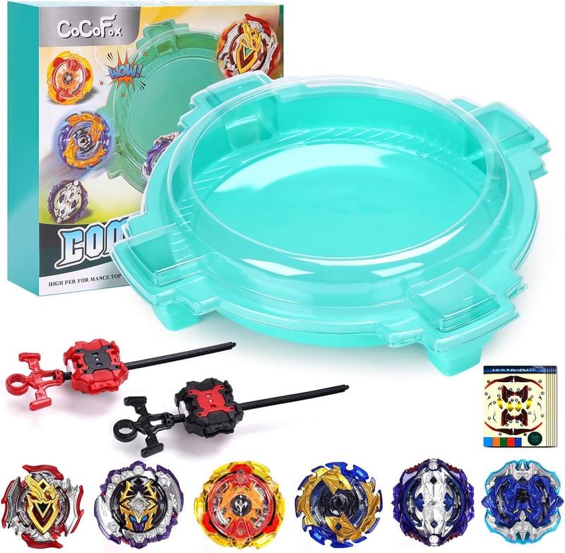 Battling Top Game Set with Stadium, 6 Tops & 2 Launchers