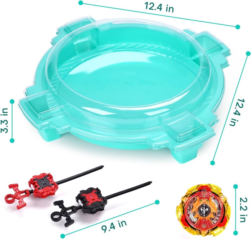 Battling Top Game Set with Stadium, 6 Tops & 2 Launchers