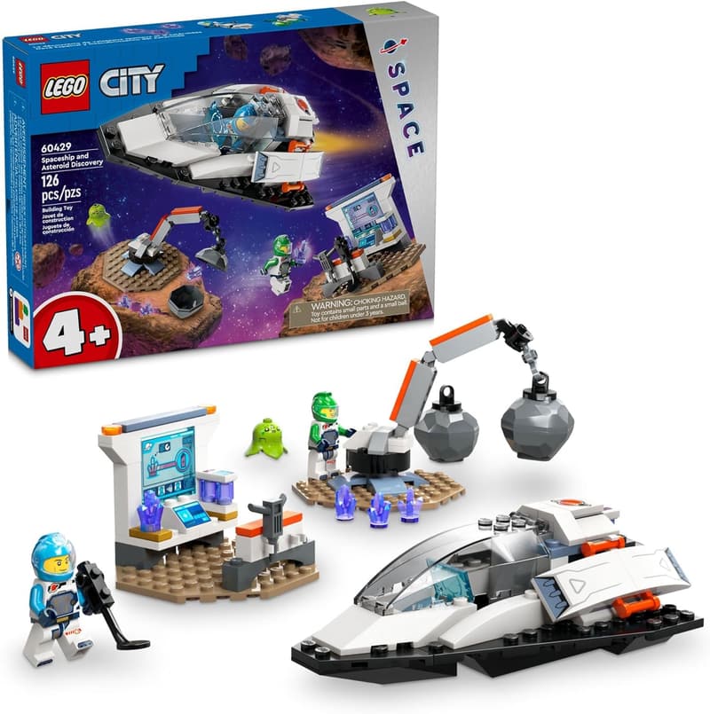 LEGO City Spaceship and Asteroid Discovery Set for Kids 4+