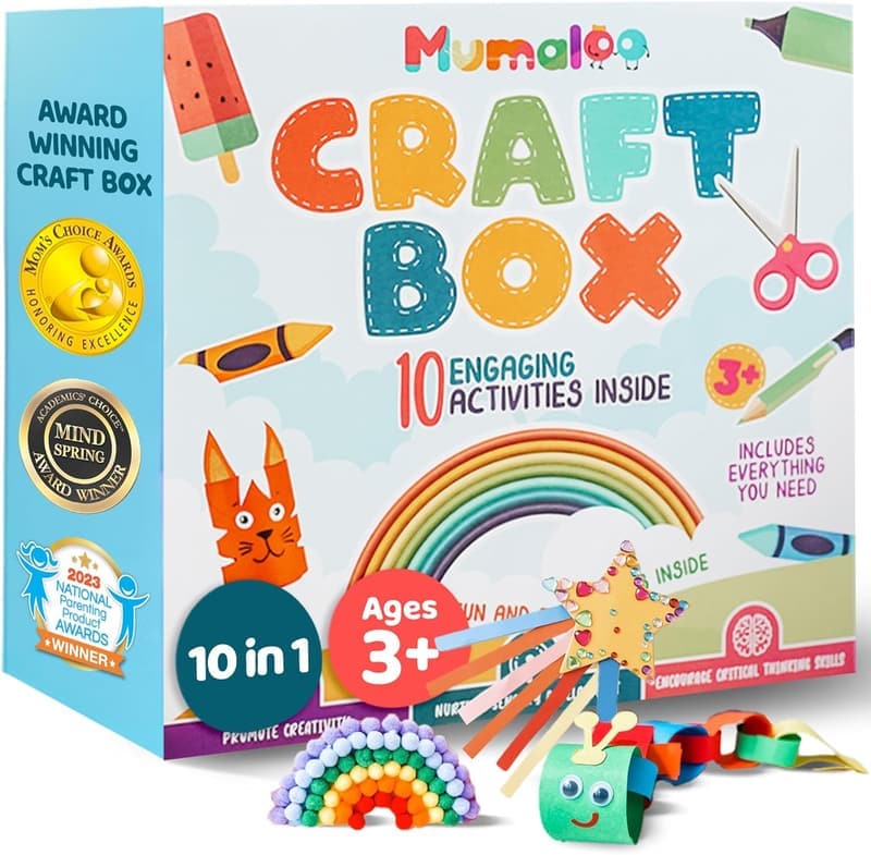 Kids' Craft Box - 10 No-Mess Art Projects for Ages 4-8