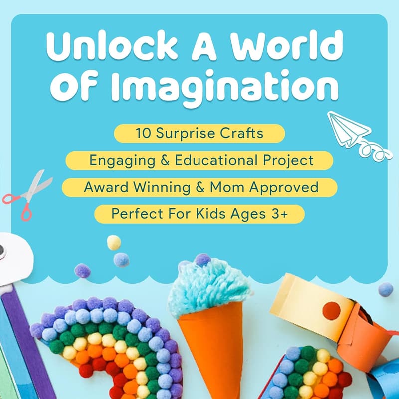 Kids' Craft Box - 10 No-Mess Art Projects for Ages 4-8