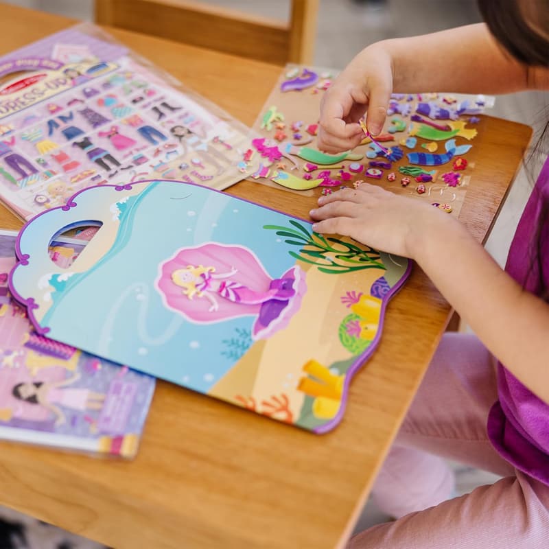 Melissa & Doug Dress-Up Puffy Sticker Activity Set - 208 Stickers