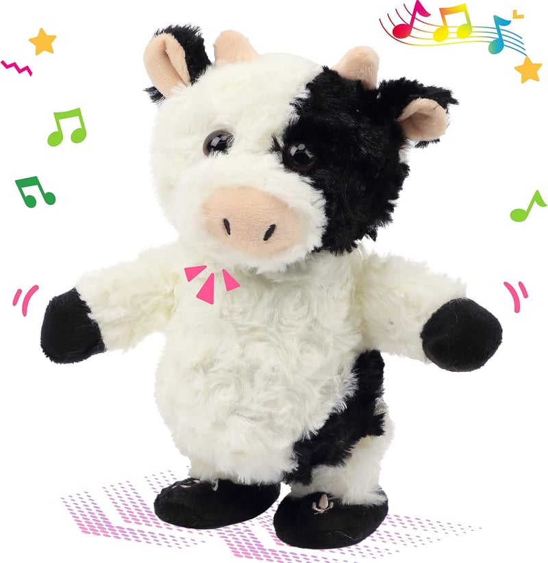 Interactive Talking Cow Plush Toy - 8